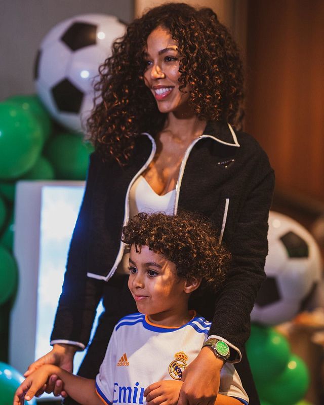 Cora Gauthier with her son Ibrahim