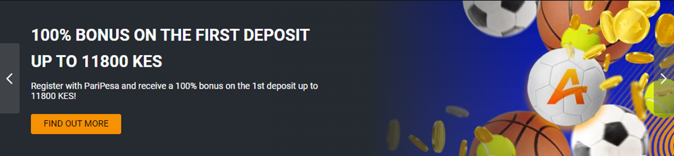 Paripesa First Deposit Bonus