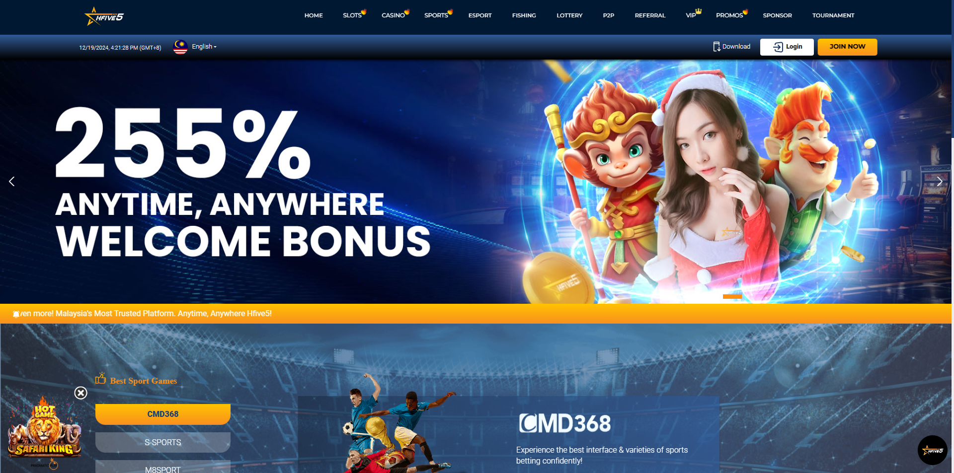 Hfive5 Asia Desktop Version