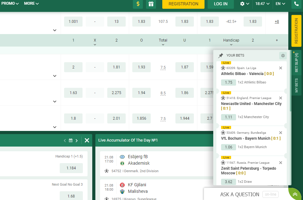 Betting slip in Betwinner Kenya sportsbook Image showing a wagering slip at a Kenyan bookmaker