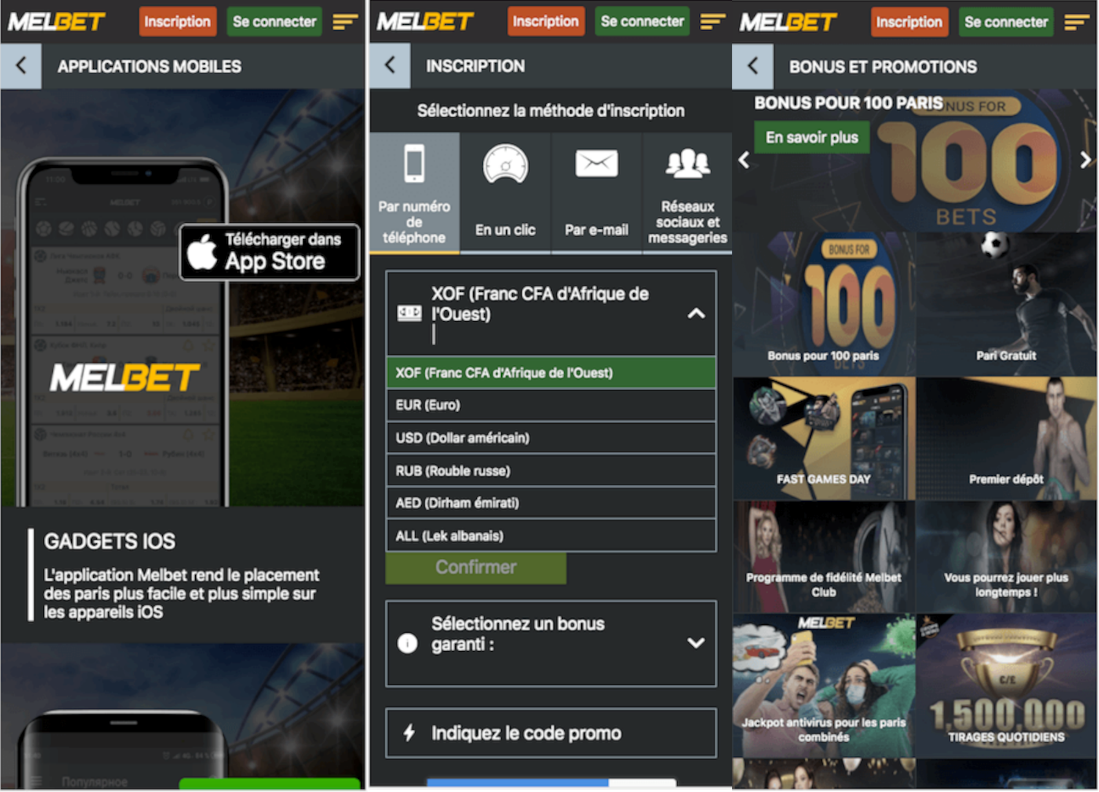A quoi ressemble Melbet App Maroc sur mobile