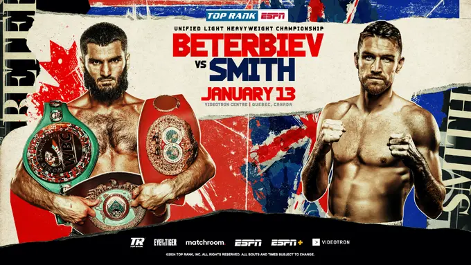 Artur Beterbiev vs Callum Smith is set for the night of January 14
