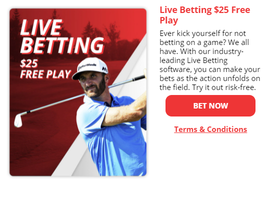BetOnline Live Betting $25 Free Play