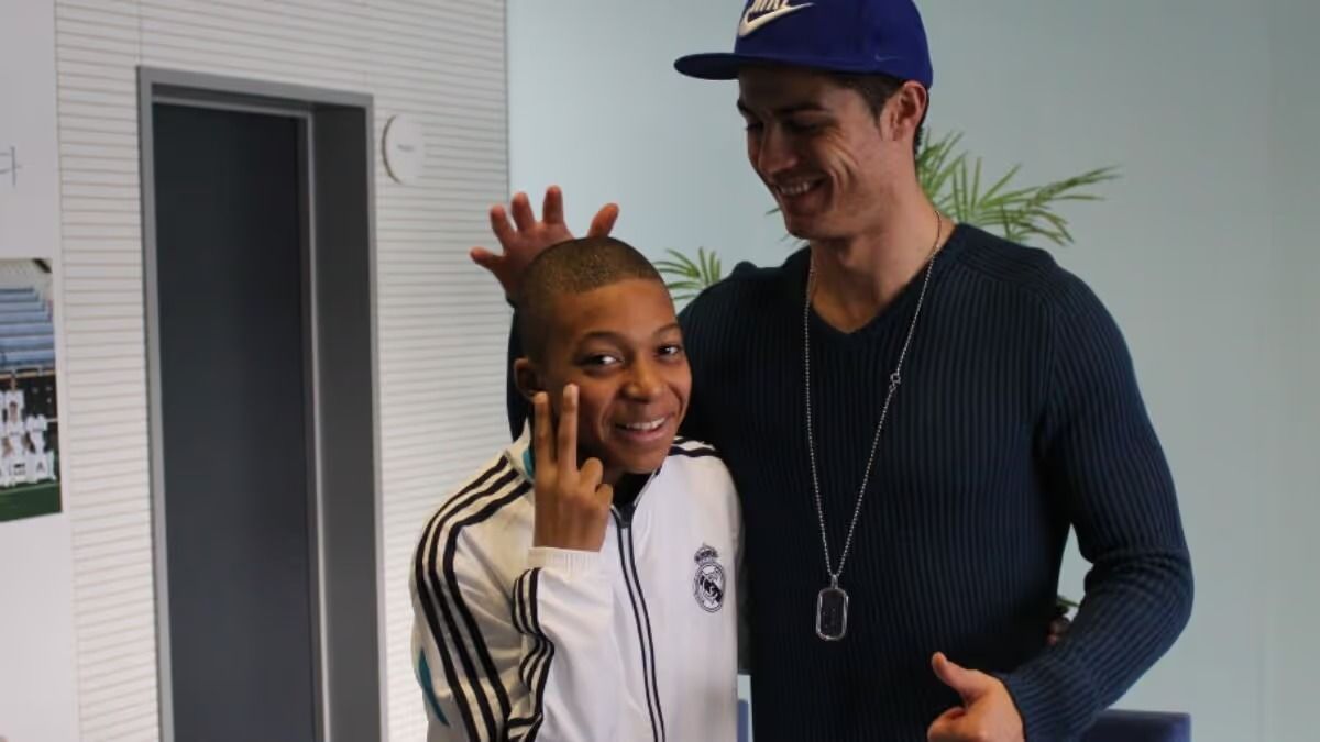 Mbappé y Cristiano