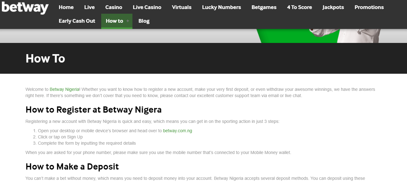 How to play Betway