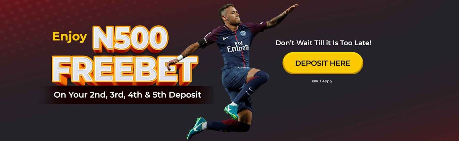 An image of the Access Bet N500 freebet bonus