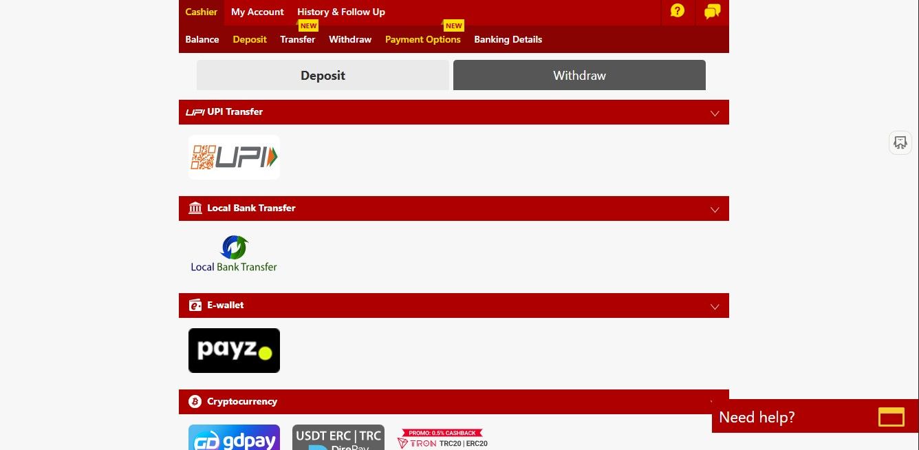 How to Deposit on Dafabet Payment Options on Dafabet