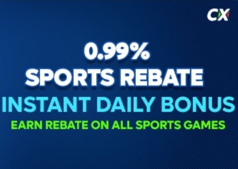 sports rebate bonus on Crickex
