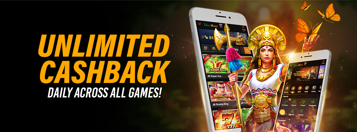 Unlimited cashback on JeetBuzz