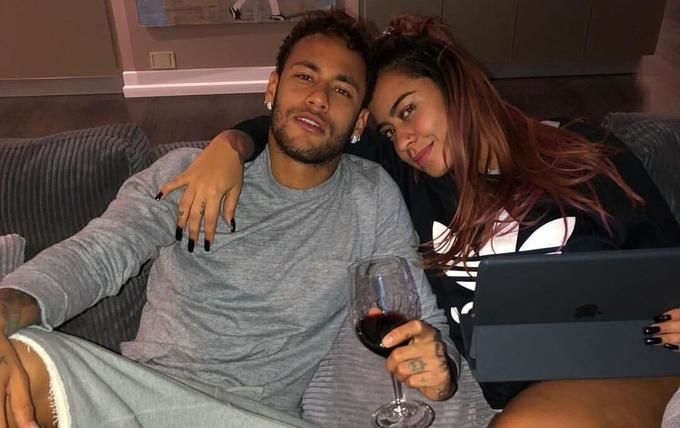 Neymar with his sister Rafaella