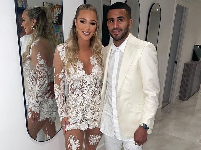 Riyad Mahrez secretly got married: his chosen one is a 23-year-old British  model and the daughter of the ex-football player Ashley Ward