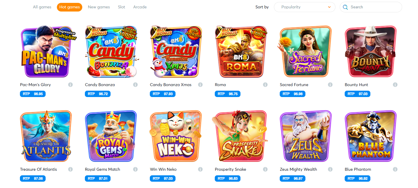 BK8 Casino Games