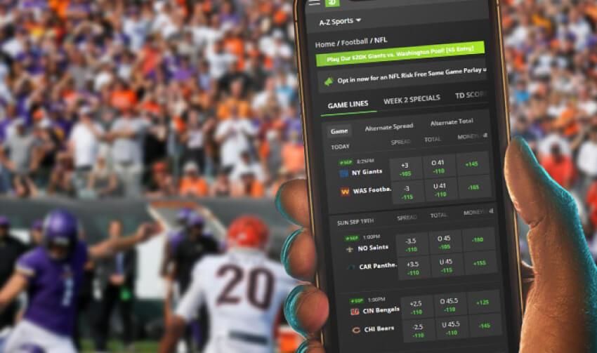 A picture showing a better betting on a game on a sports betting app