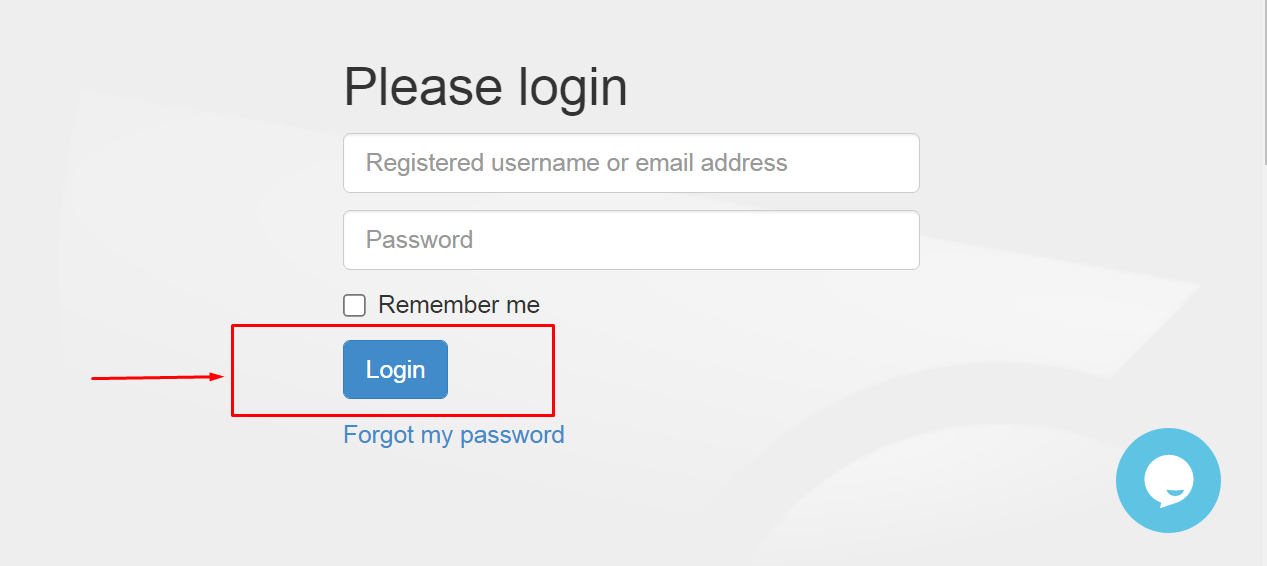 Image of the TabGold round of login procedure page