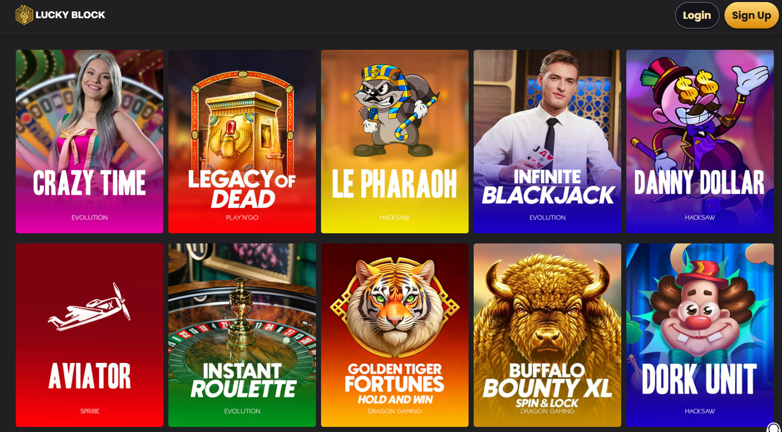 All the Lucky Block Popular Games