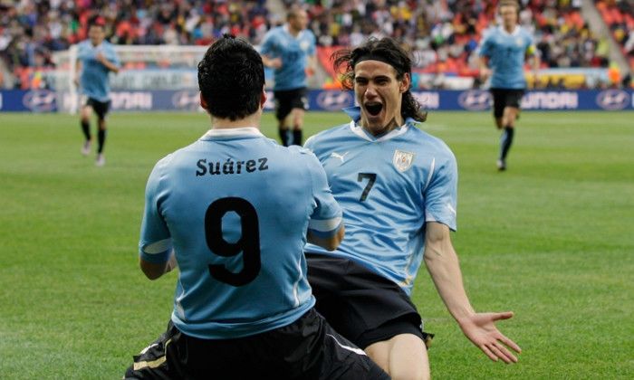 Cavani and Luis Suarez for Uruguay