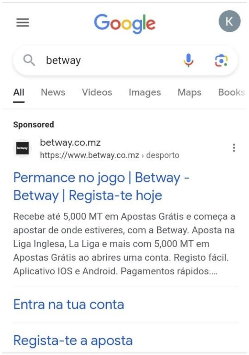 Como encontrar o site oficial da Betway