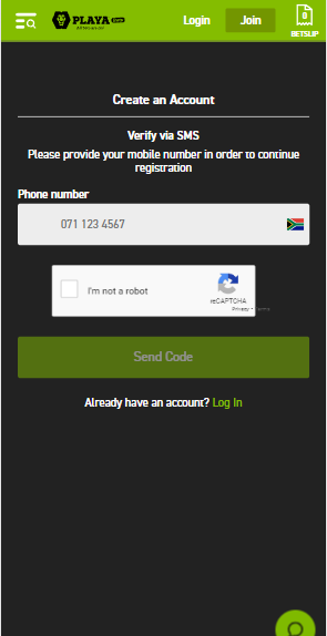 Playbets App Registration Process image