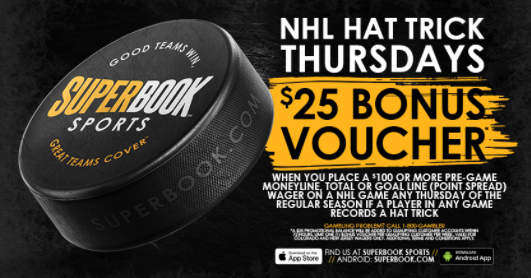 Superbook NHL bet Thursday offer