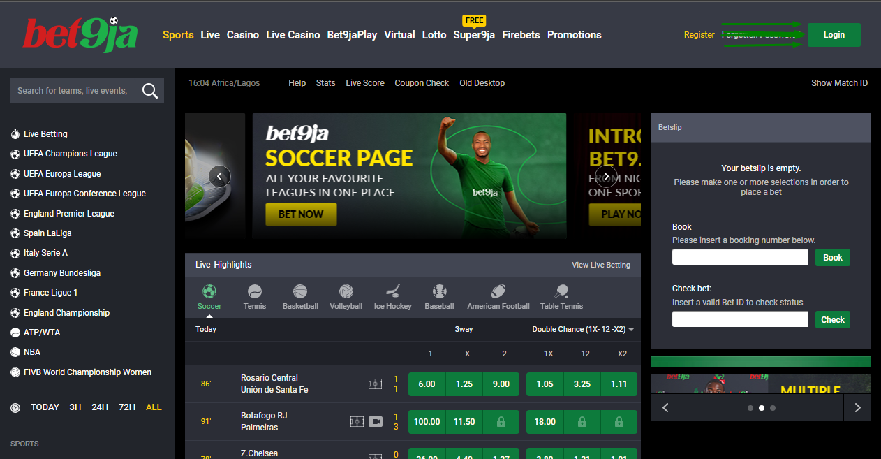 Visit Official Bet9ja Webpage