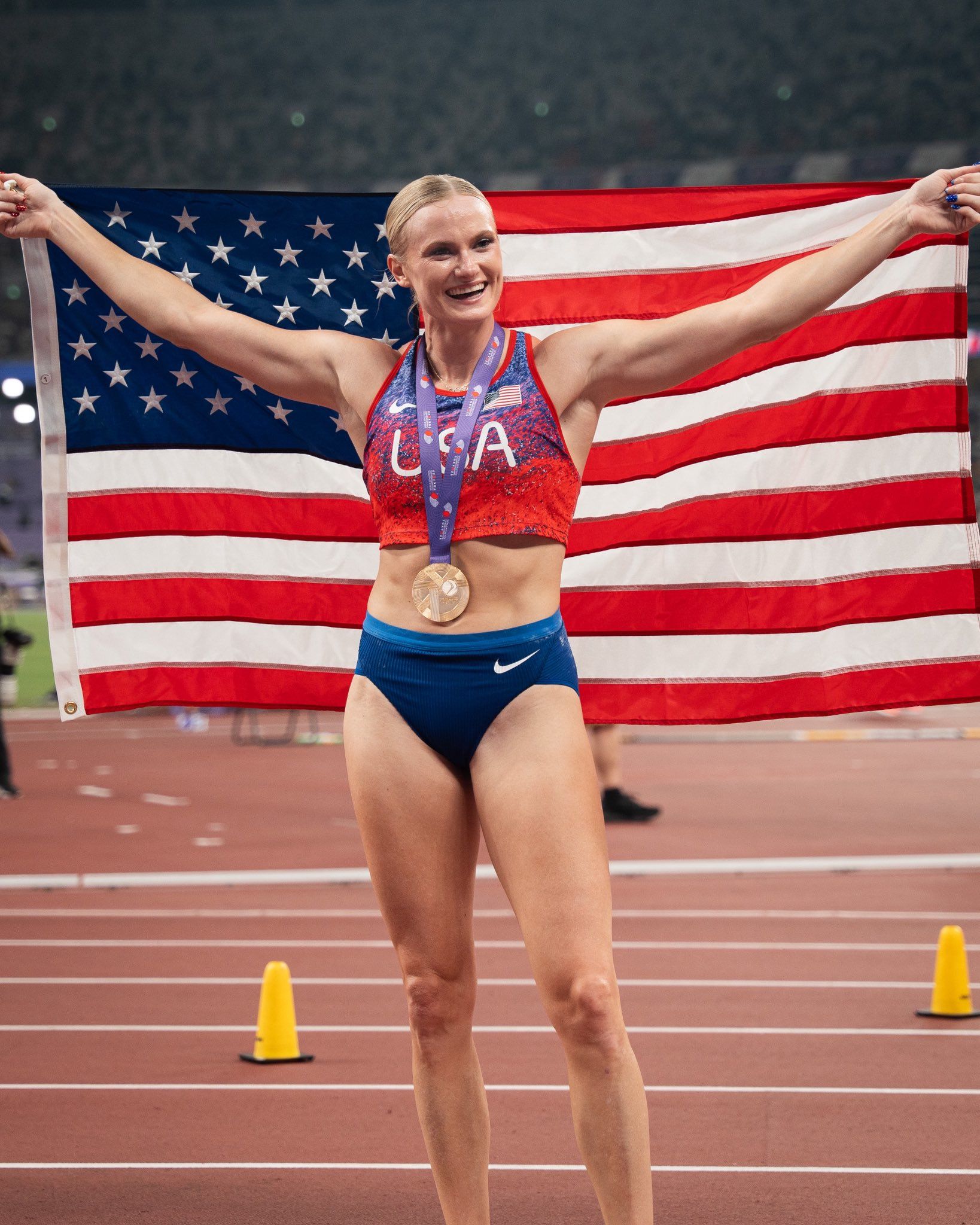 Moon wins historic pole vault gold. @usatf/X Moon wins historic pole vault gold. @usatf/X