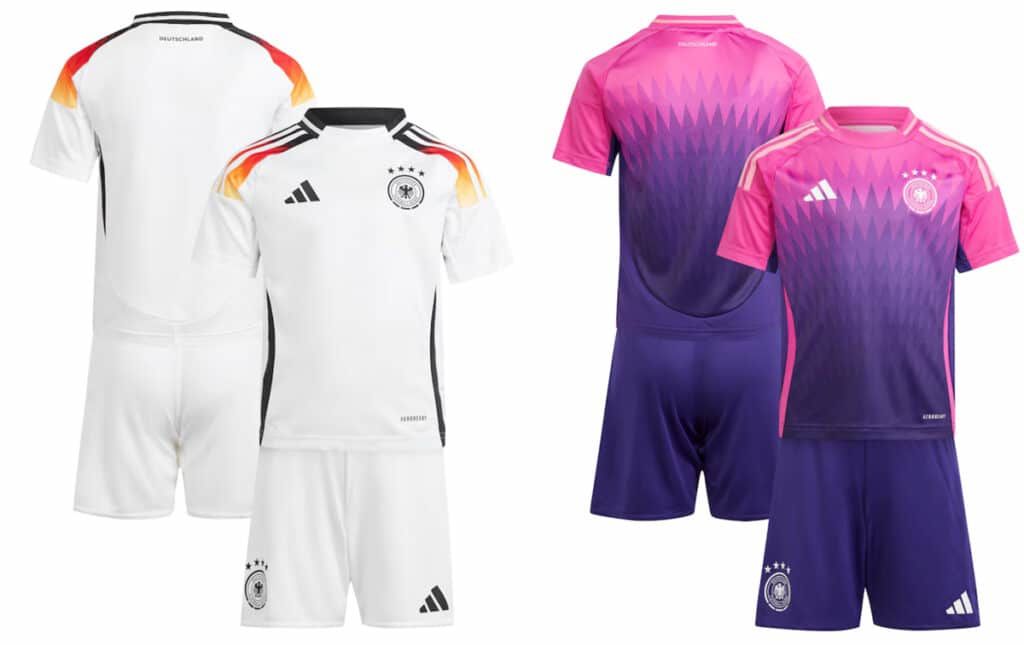 Germany's Euro 2024 home and away shirt Germany's Euro 2024 home and away shirt