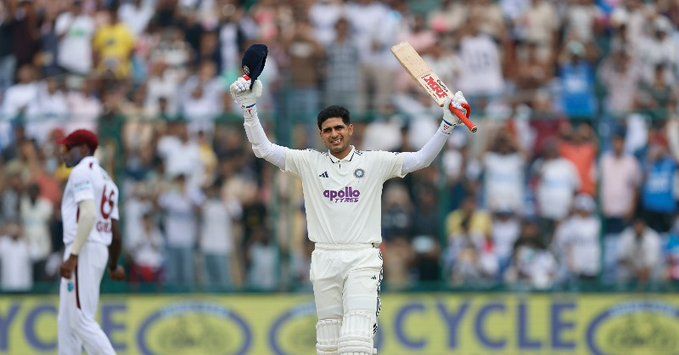 IN THE FORM OF HIS LIFE: Shubman Gill’s scores an impressive unbeaten ton. @BCCI/X