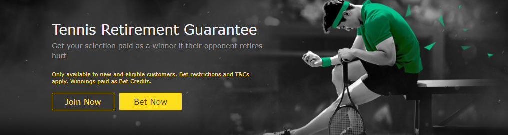 Bet365 Tennis Retirement Guarantee