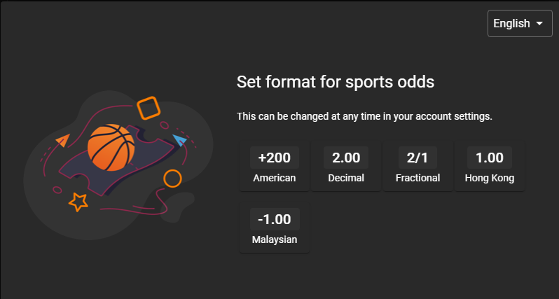 An image of the Cloudbet Nigeria odds format page