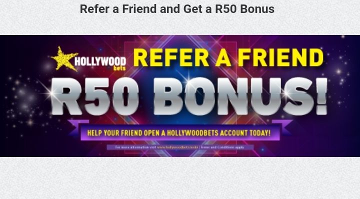 Earn from referring friends to Hollywoodbets