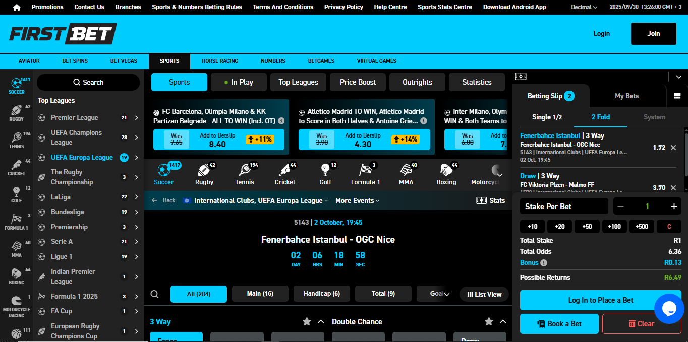 FirstBet Casino Login Process Banner
