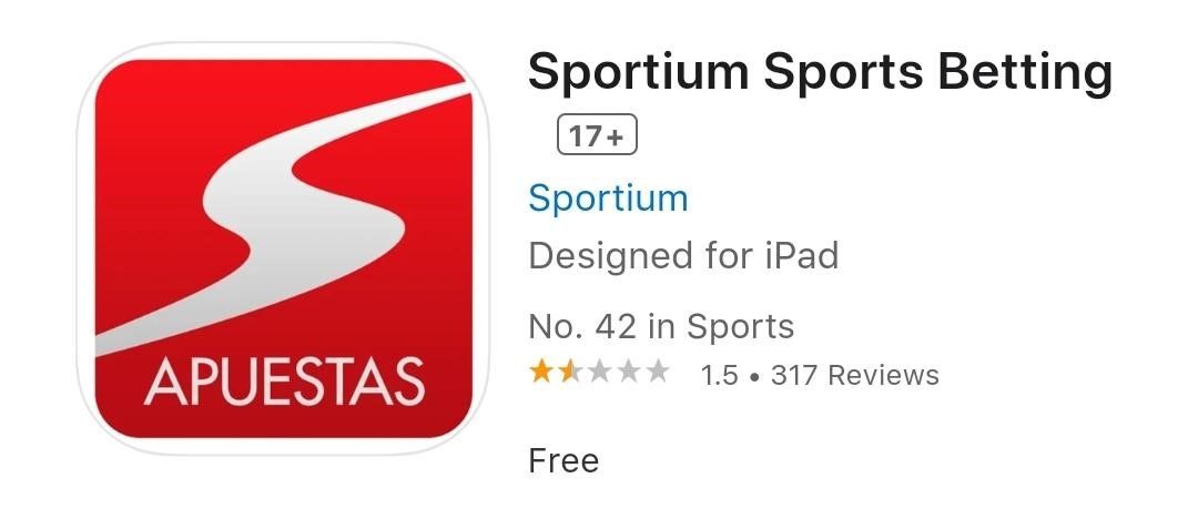 iOS App Sportium