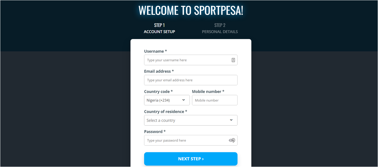 Sportpesa Homepage