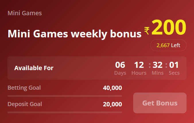 GugoBet App Weekly Bonus