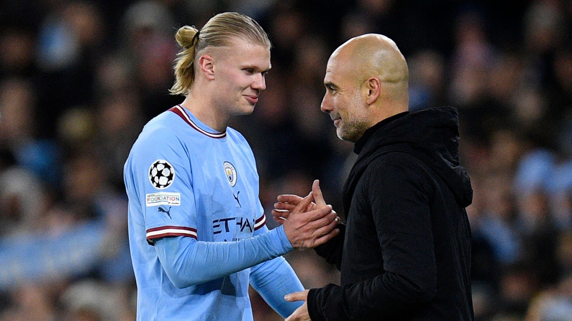 Erling Haaland, Pep Guardiola Erling Haaland, Pep Guardiola