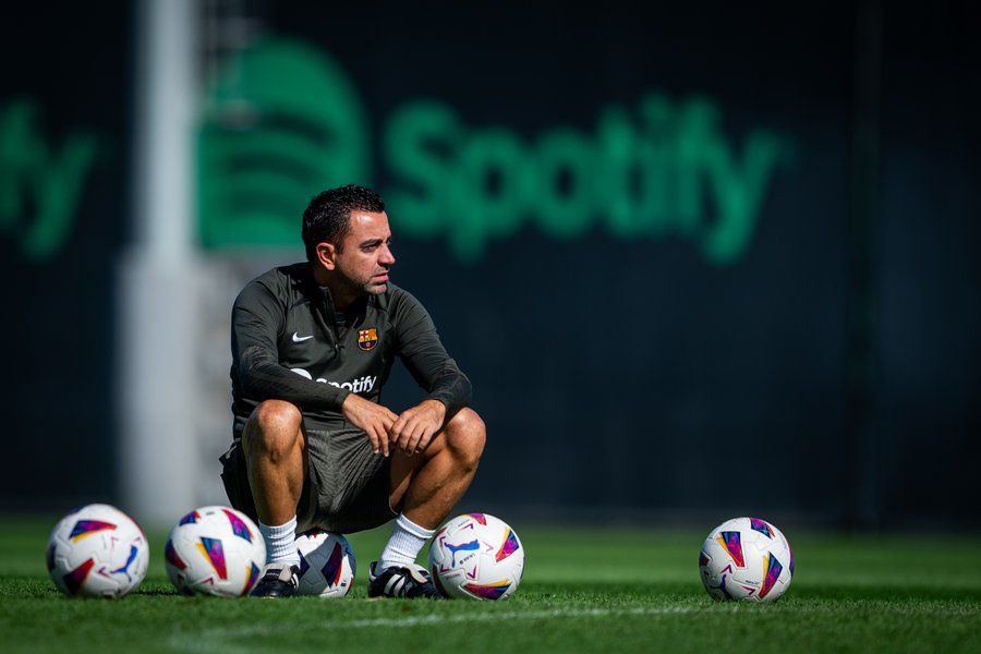 EYING THE INDIA JOB: Xavi Hernandez. @FCBarcelona_cat/X