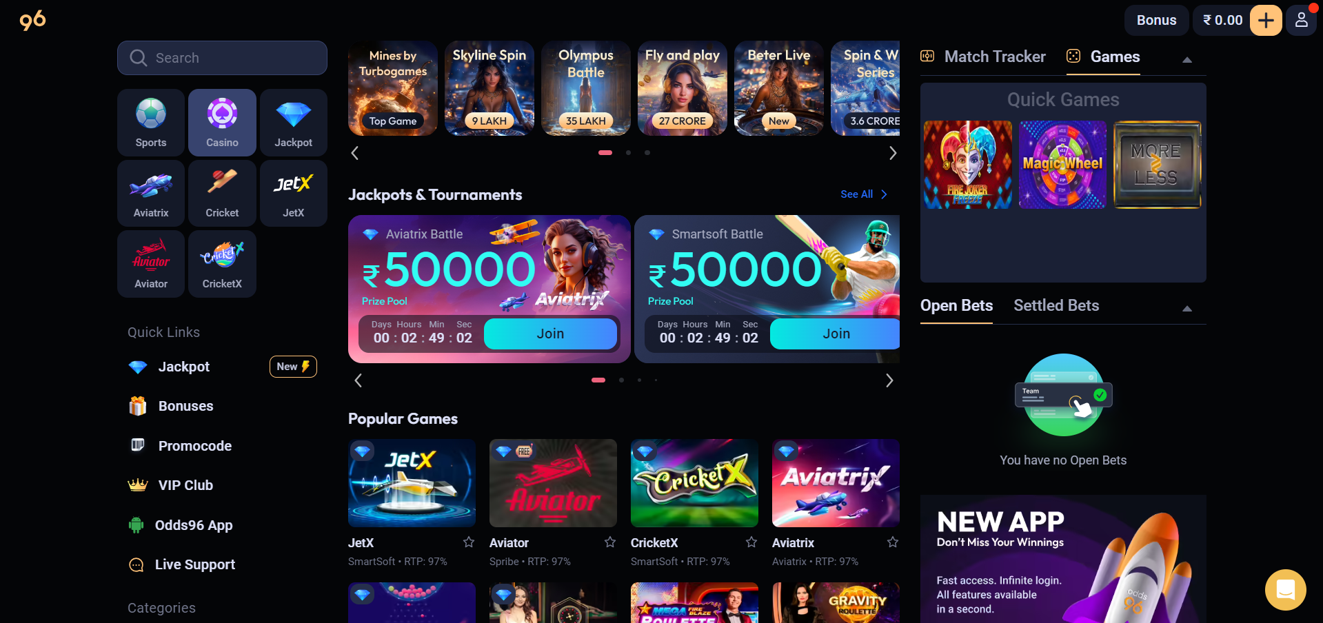 Odds96 sign up guide Sign up guide on Odds96