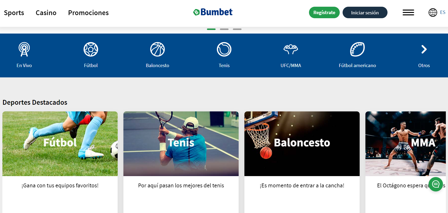 página web de Bumbet