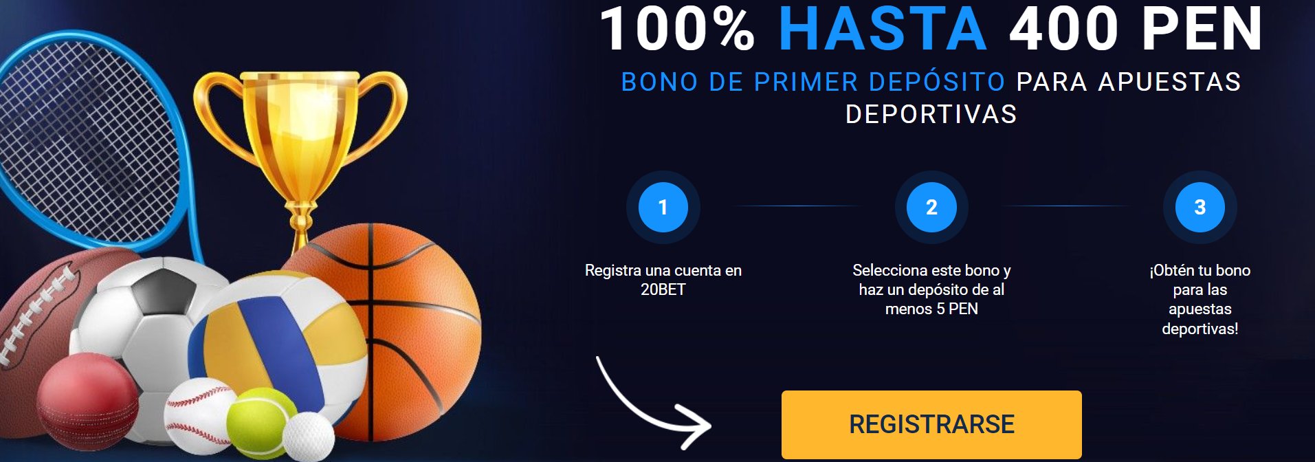 20Bet bono de bienvenida para apuestas deportivas