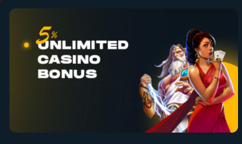 Rajabets Casino Bonus Rajabets 5% Unlimited Casino Bonus