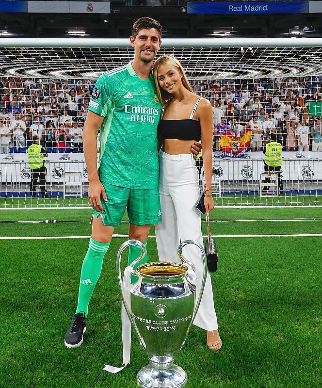 Thibaut Courtois and Michelle Herzig