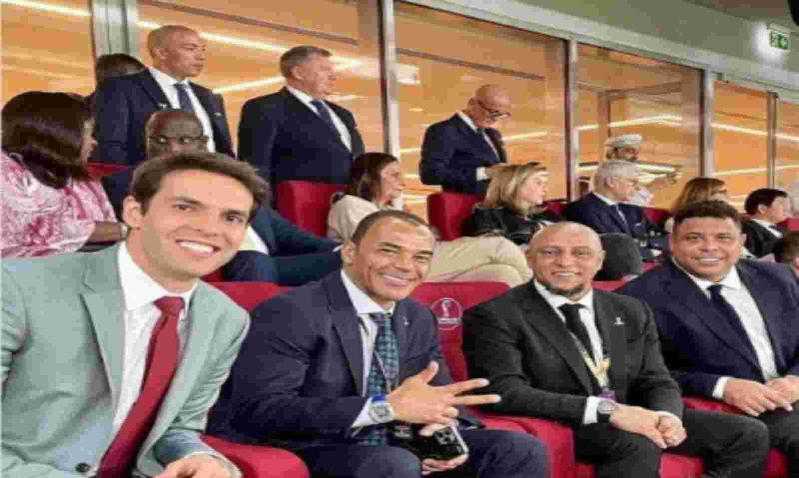 Kaká, Cafú, Roberto Carlos y Ronaldo