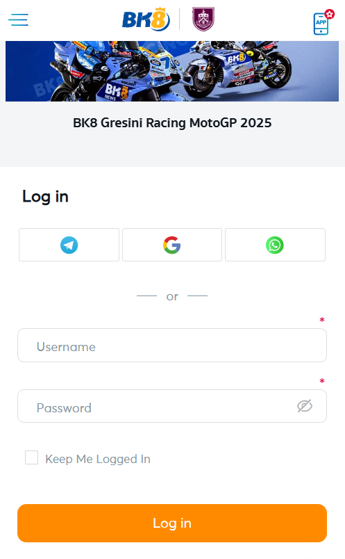 BK8 Singapore Mobile Login