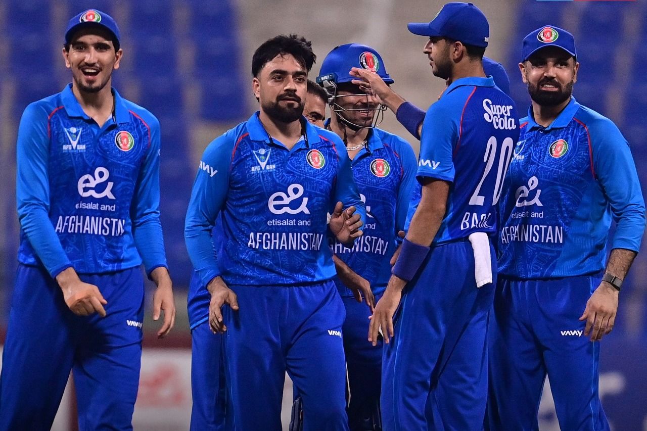 LEADING FROM THE FRONT: (Centre) Afghanistan skipper Rashid Khan trapped Bangladesh in his spin web to seal a series win. @ACBofficials