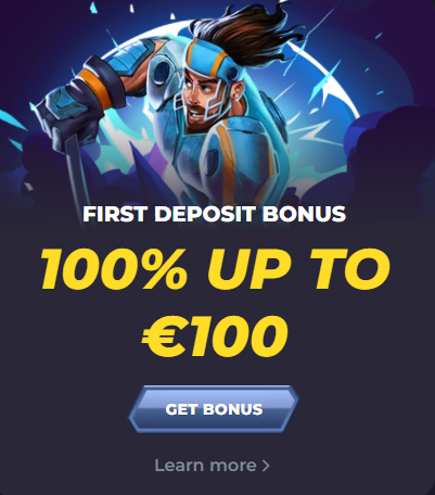 powbet website banner showing deposit bonus