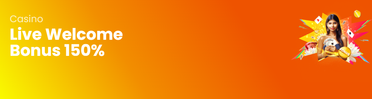 150% Live Welcome Bonus - up to 10000 INR 4rabet promos