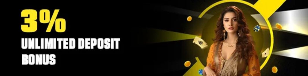 3% Unlimited Deposit Bonus 3% Unlimited Deposit Bonus image