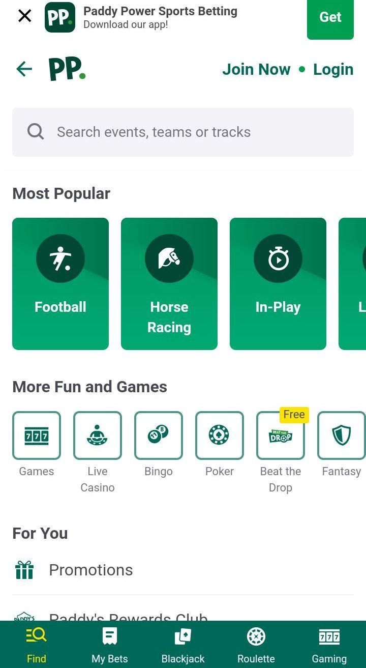 Paddy Power beat the drop