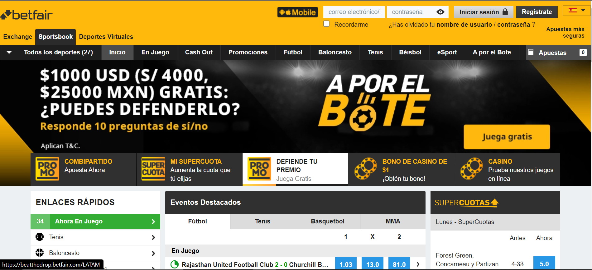 Sports betting as offered by Betfair along with added benefits from promotions.
