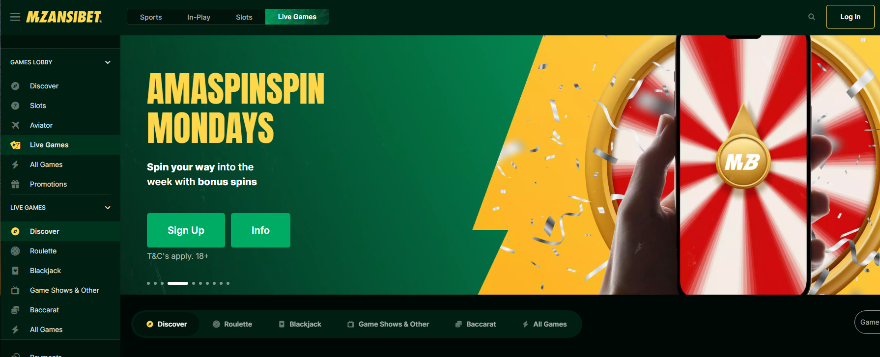 Mzansibet Vegas Games Mzansibet. bet